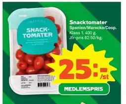 Stora Coop Snacktomater, Medlemspris erbjuda