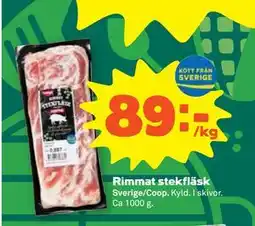 Stora Coop Rimmat stekfläsk erbjuda