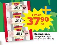 Stora Coop Bacon 3-pack erbjuda