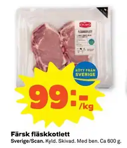 Stora Coop Färsk fläskkotlett erbjuda