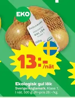 Stora Coop Ekologisk gul lök erbjuda