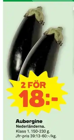 Stora Coop Aubergine erbjuda