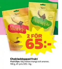 Stora Coop Chokladdoppad frukt erbjuda