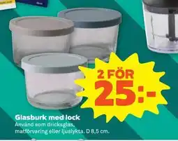 Stora Coop Glasburk med lock erbjuda
