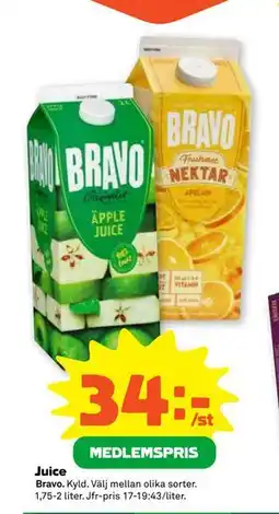 Stora Coop Juice, Medlemspris erbjuda