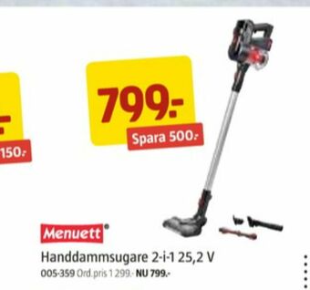 Jula Menuett Dammsugare erbjuda