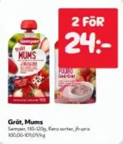 Hemköp Grōt, Mums erbjuda
