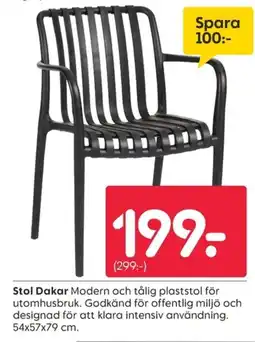 Rusta Stol Dakar erbjuda