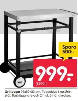 Rusta Grillvagn erbjuda