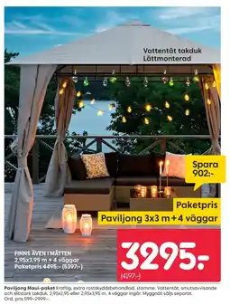 Rusta Paviljong Maui-paket erbjuda