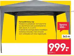Rusta Partytält Easy Up erbjuda