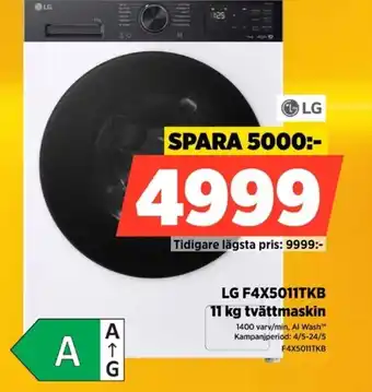 Lg f4x5011tkb tvättmaskin