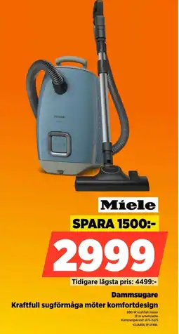 Power Miele Dammsugare kraftfull sugförmåga möter komfortdesign erbjuda