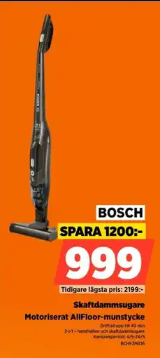 Power Bosch skaftdammsugare motoriserat allfloor-munstycke erbjuda