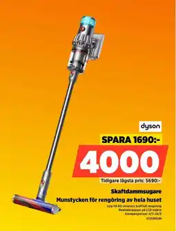 Power Dyson skaftdammsugare munstycken för rengöring av hela huset erbjuda