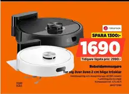 Power Roborock robotdammsugare tar sig över även 2 cm höga trösklar erbjuda