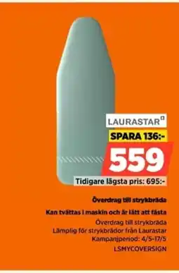 Power LAURASTAR Överdrag till strykbräda Kan tvättas i maskin och är lätt att fästa erbjuda