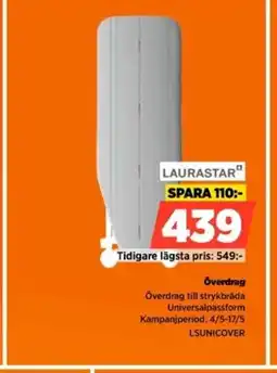 Power Laurastar överdrag erbjuda