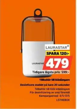 Power Laurastar tillbehör till klädångare desinficera snabbt på bara 20 sekunder erbjuda
