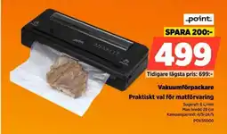 Power Point Vakuumförpackare Praktiskt val för matförvaring erbjuda