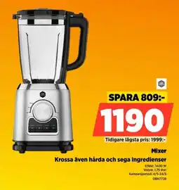 Power Mixer krossa även hårda och sega ingredienser erbjuda
