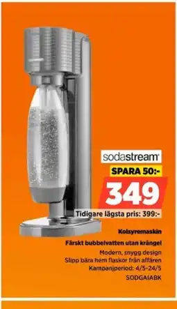 Power Sodastream Kolsyremaskin Färskt bubbelvatten utan krångel erbjuda
