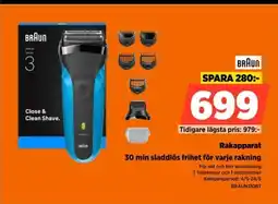 Power Rakapparat 30 min sladdlös frihet för varje rakning erbjuda