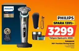 Power PHILIPS Rakapparat 360° Precision Flexing-huvud erbjuda