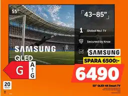 Power Samsung 55" qled 4k smart tv erbjuda