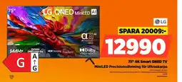 Power LG 75" 4K Smart QNED TV MiniLED Precisionsdimning för Ultraskarpa erbjuda