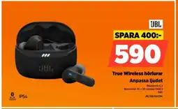 Power JBL True Wireless hörlurar Anpassa ljudet erbjuda