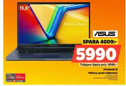 Power ASUS Vivobook 15 Military-grade hållbarhet erbjuda