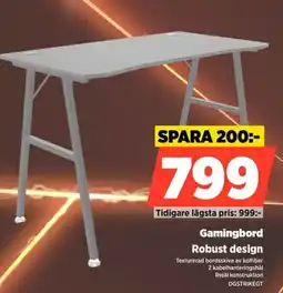 Power Gamingbord Robust design erbjuda