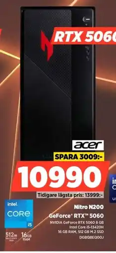 Power Acer Nitro N200 GeForce RTX™ 5060 erbjuda
