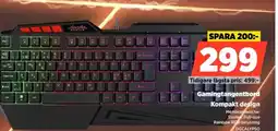 Power Gamingtangentbord Kompakt design erbjuda