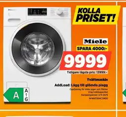 Power Miele Tvättmaskin AddLoad: Lägg till glömda plagg erbjuda
