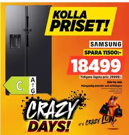 Power SAMSUNG Side by side Mångsidig interiör och driftlägen erbjuda