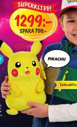 Leklust RealFX Pokemon Pikachu Puppetronic erbjuda