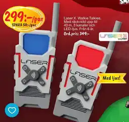 Leklust Laser X Walkie Talkies erbjuda