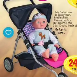 Leklust My Baby Love Joggingvagn erbjuda