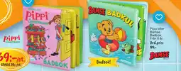 Leklust Pippi eller Bamse Badbok erbjuda