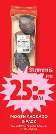 ICA Maxi ICA Mogen avokado 3-pack erbjuda