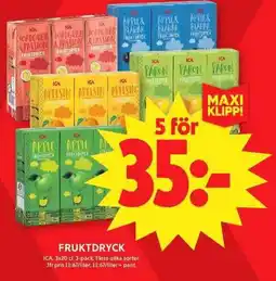 ICA Maxi ICA Fruktdryck erbjuda