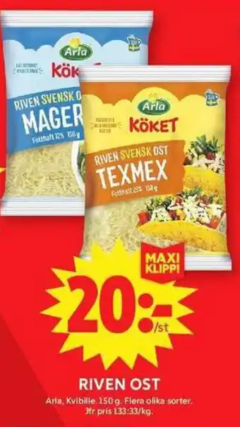 ICA Maxi ARLA Riven ost erbjuda