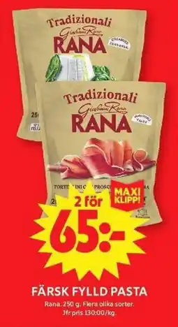 ICA Maxi RANA Färsk fylld pasta erbjuda