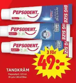 ICA Maxi PEPSODENT Tandkräm erbjuda