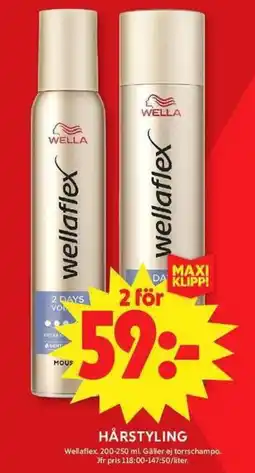 ICA Maxi WELLAFLEX Hårstyling erbjuda