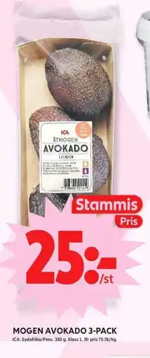 ICA Maxi ICA Mogen avokado 3-pack erbjuda