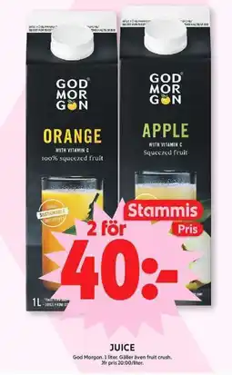 ICA Maxi GOD MORGON Juice erbjuda