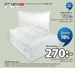 JYSK TROMVIK fibertäcke erbjuda